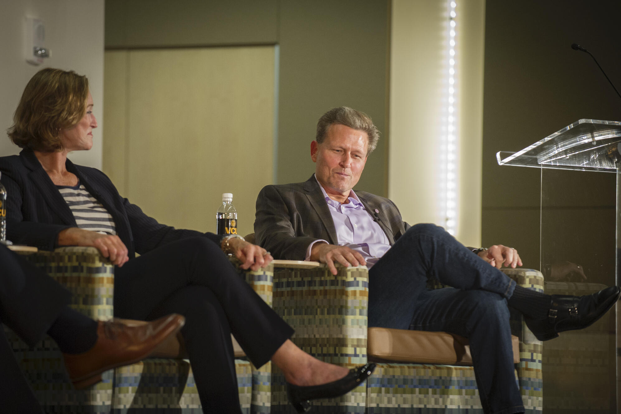 From left to right: Marilyn Tavenner, David Baldacci.