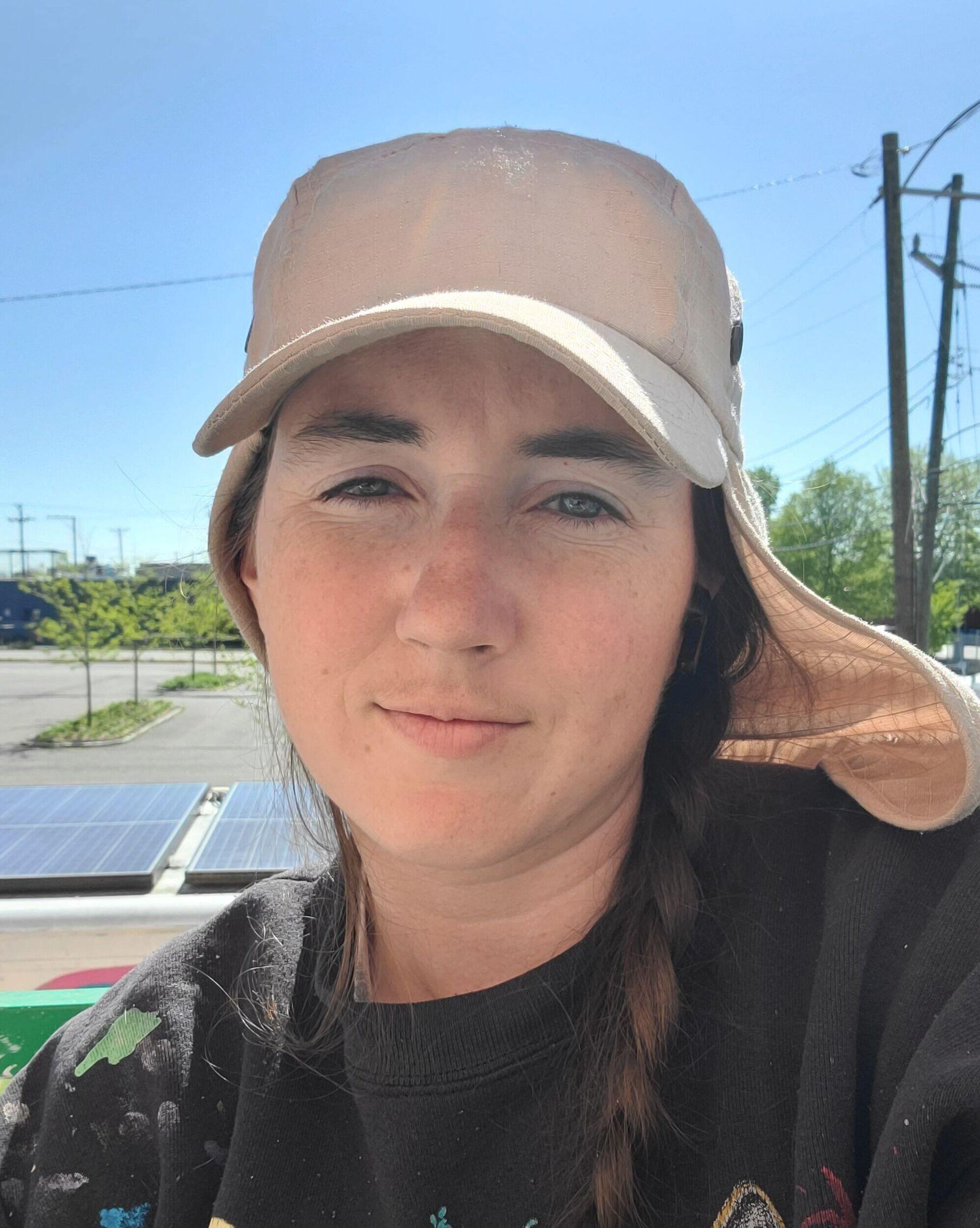 A photo of a woman from the chest up