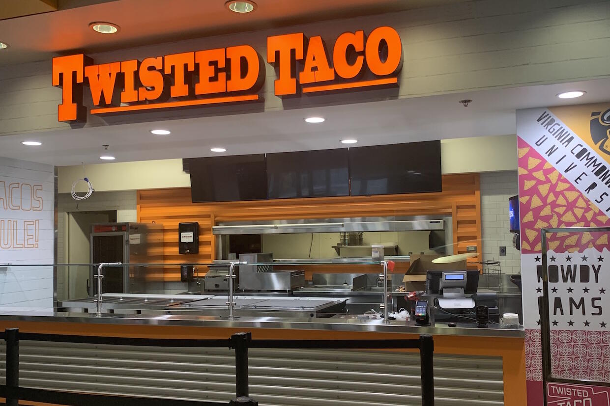 The Twisted Taco restaurant located inside Laurel & Grace Place.