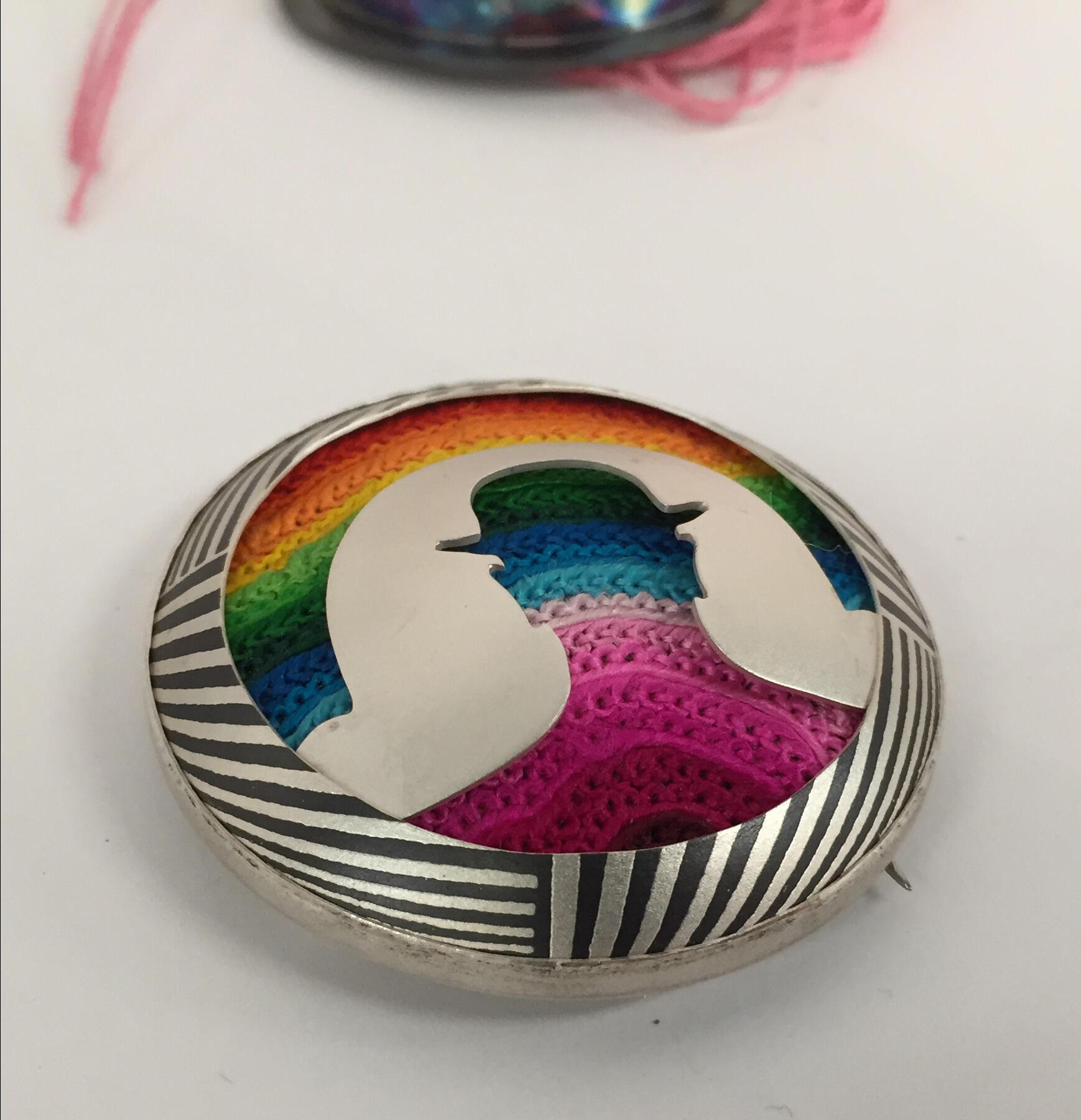 "Rainbow Man," by Carol Webb, part of "The Reviving Project" exhibition.