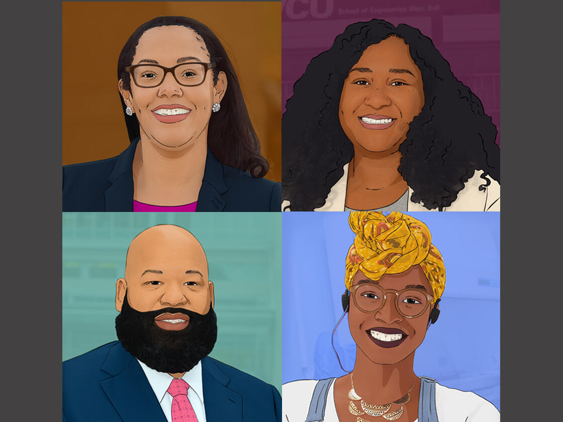 (Clockwise from upper left) Latrina Lemon, Virgie Fields, Briana James, Eric Freeman. 