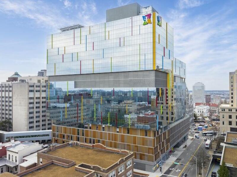 An illustration of the Children's Tower for the Children's Hospital of Richmond at VCU. 
