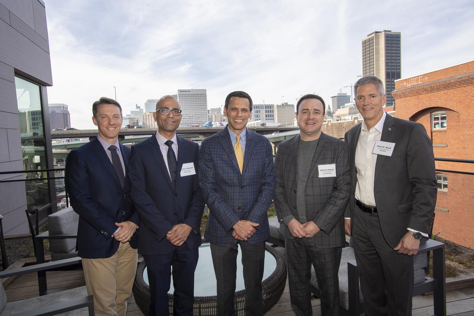 From left: Jason Carlyon, Vamsi Yadavalli, Michael Rao, Antonio Abbate, Kevin Ward.

