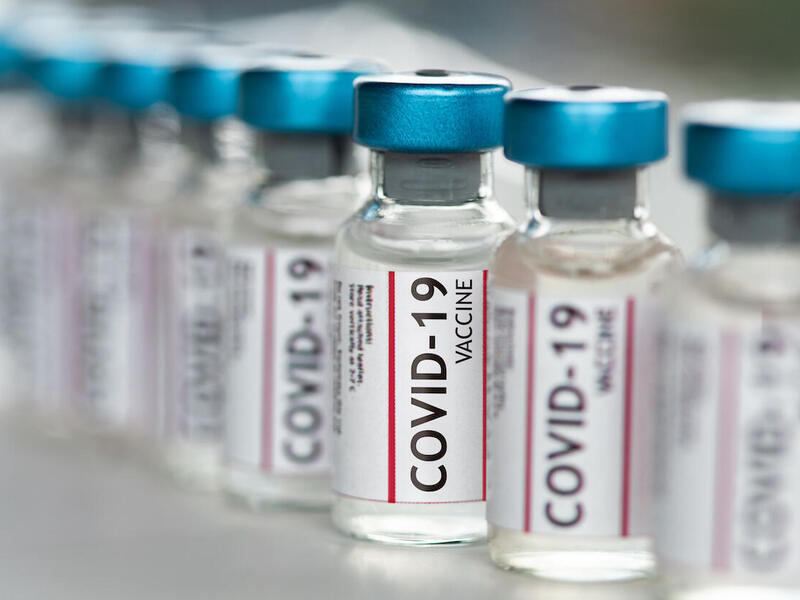 Vials of COVID-19 vaccine.