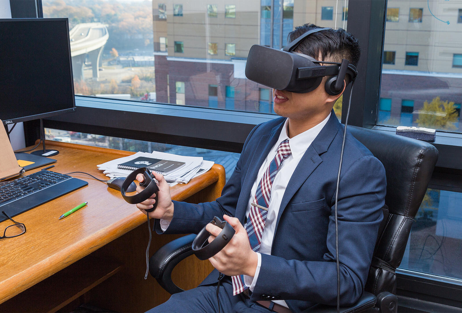 David Vu’s app, AnyWear VR, is meant to help reduce anxiety for children with autism spectrum disorder and make them more comfortable in healthcare situations. <br>Courtesy photo