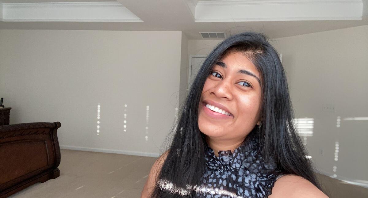 Portrait of smiling woman