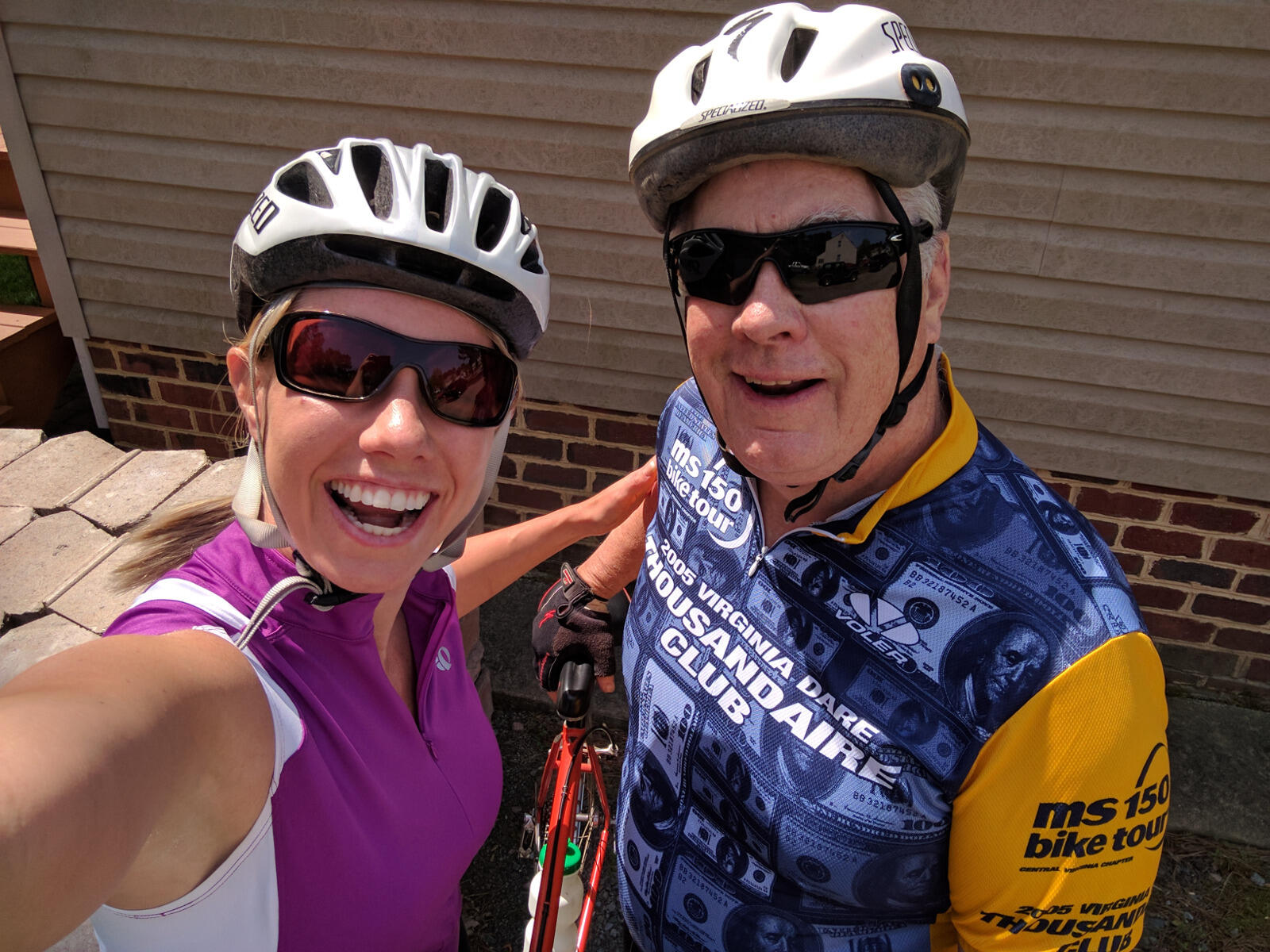 Alice Cummings and her father the morning of his cardiac arrest at Grandstaff & Stein Book Sellers RVA.