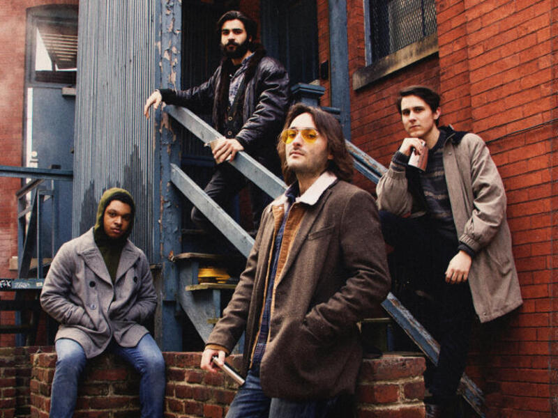 VCU School of the Arts students and actors Christopher Martin, Dillon Douglasson, Richard Follin and Keegan Garant in \"Welcome to the Show.\"