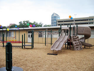 New Playground unveiled. Photo by Malorie Janis/VCU News Services.
