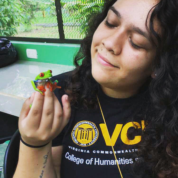 Maria Vera, a biology major who will graduate in December, was a co-author of the newly published study “Toucans descend to the forest floor to consume the eggs of ground-nesting birds.” 
