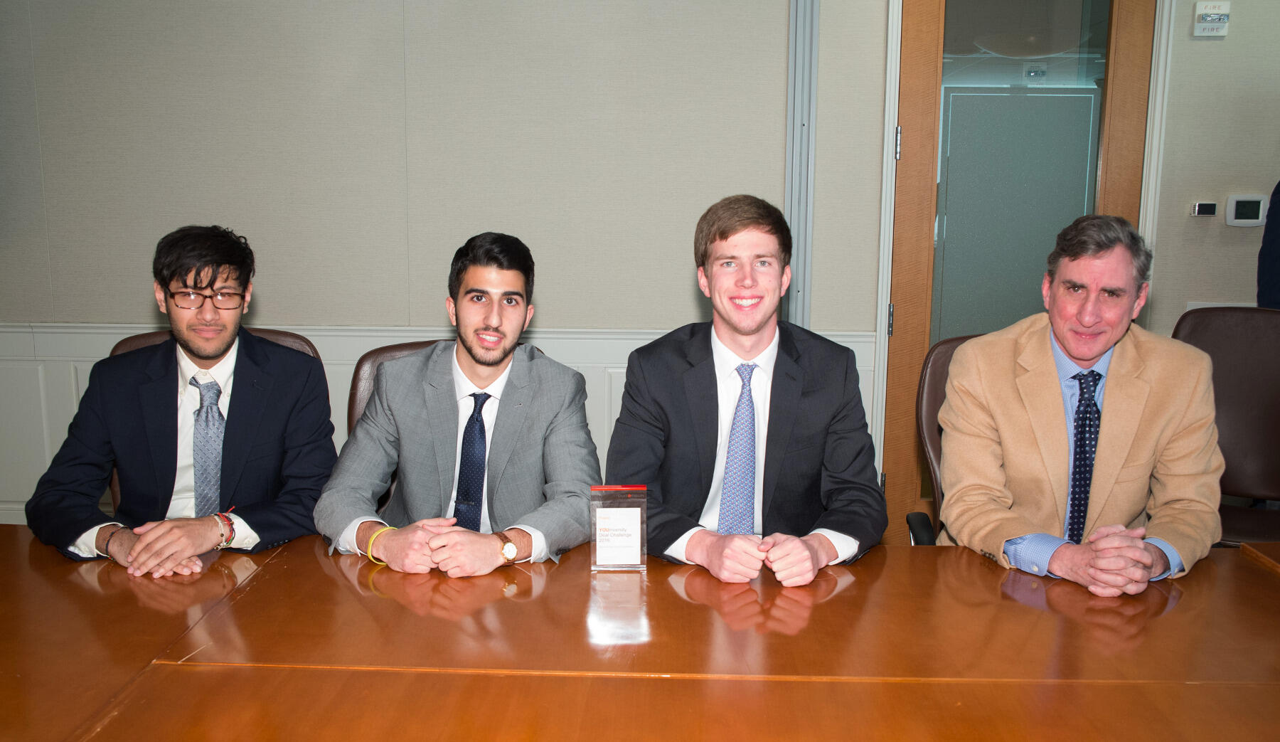 From left, Ishan Bose, Shayan Dareikia, Conrad Roos and Cory Bunting.