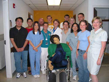 Attendees included first row from left: Trinh Nguyen, Young Calhoun, Shannon Sipe, Lena Winslow, Dani Montejano, Hazel Bathan, Jennifer Donnelly and Dr. Terri Fauber, chair Department of Radiation Sciences. Second row: Trevia Richardson-Tillman, Kristen Hurst, Keith Neiderer, Kevin Shivel, Marcie Harris and Justin Hutchinson.

Photo by Malorie Janis, University News Services